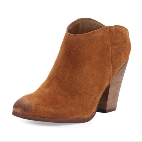 Dolce Vita Haken Suede Mule Bootie Boots Brown Size 7.5 - Picture 1 of 12